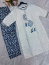 Tew Cotton Flex Fancy Kurti With Bottom Wholesale Clothing Suppliers In India